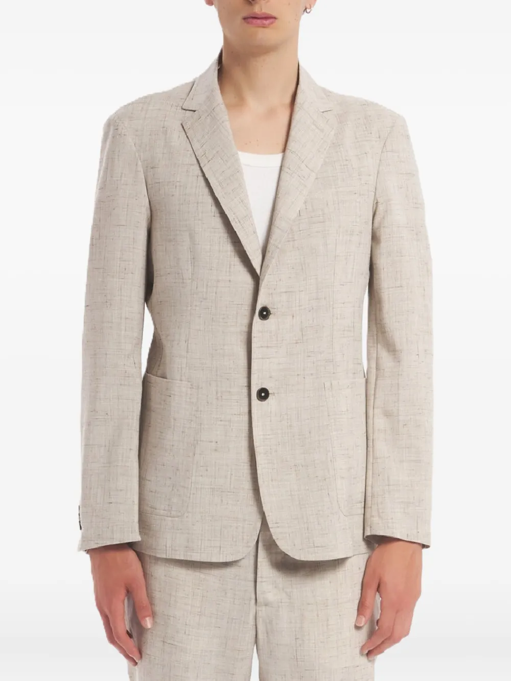 Barena mélange-effect blazer | neutro | Image 1