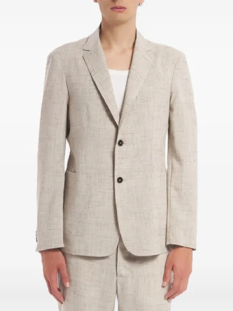 Barena mélange-effect blazer