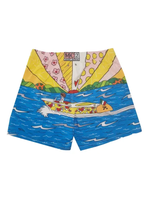 MC2 Saint Barth illustration-print swim shorts