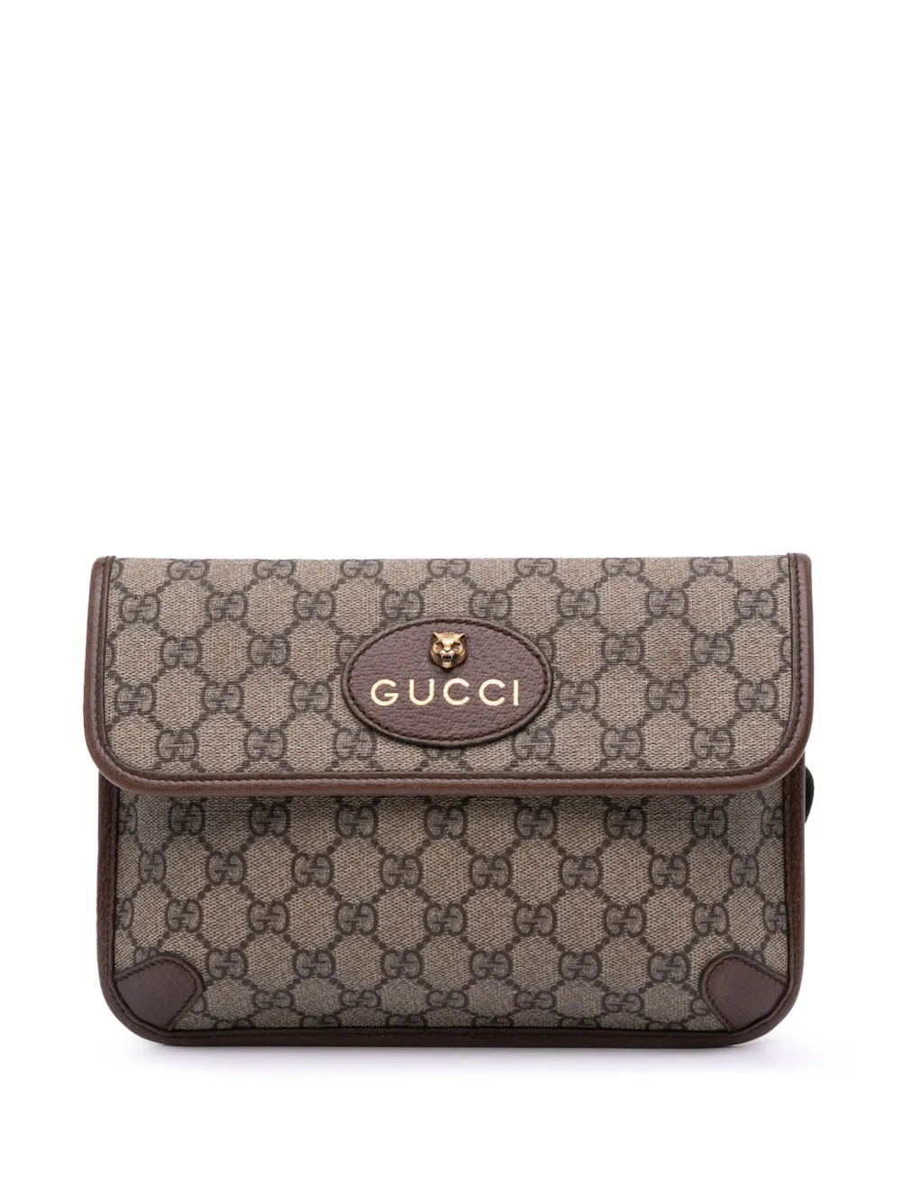 Gucci Pre-Owned 2016-2024 GG Supreme Web Neo Vintage belt bag | Brown | Image 1