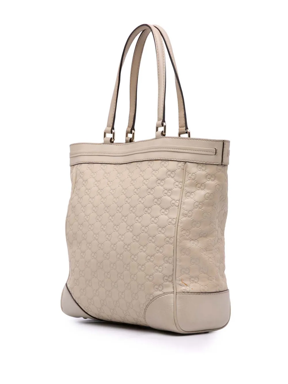 Pre-owned Gucci 2016-2024 Ssima Mayfair Tote Bag In Brown