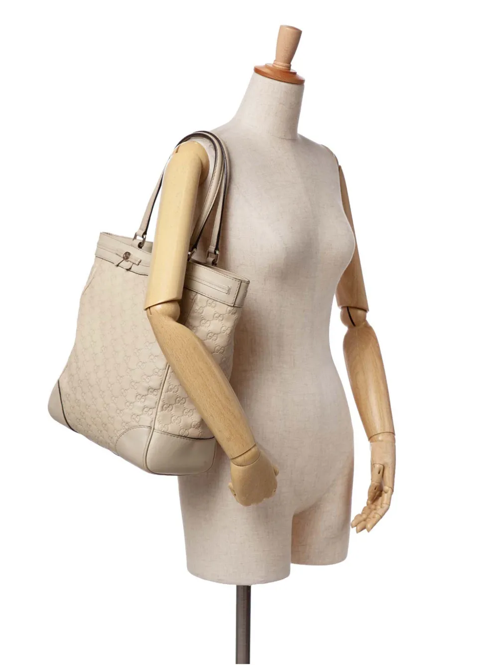 Pre-owned Gucci 2016-2024 Ssima Mayfair Tote Bag In Brown