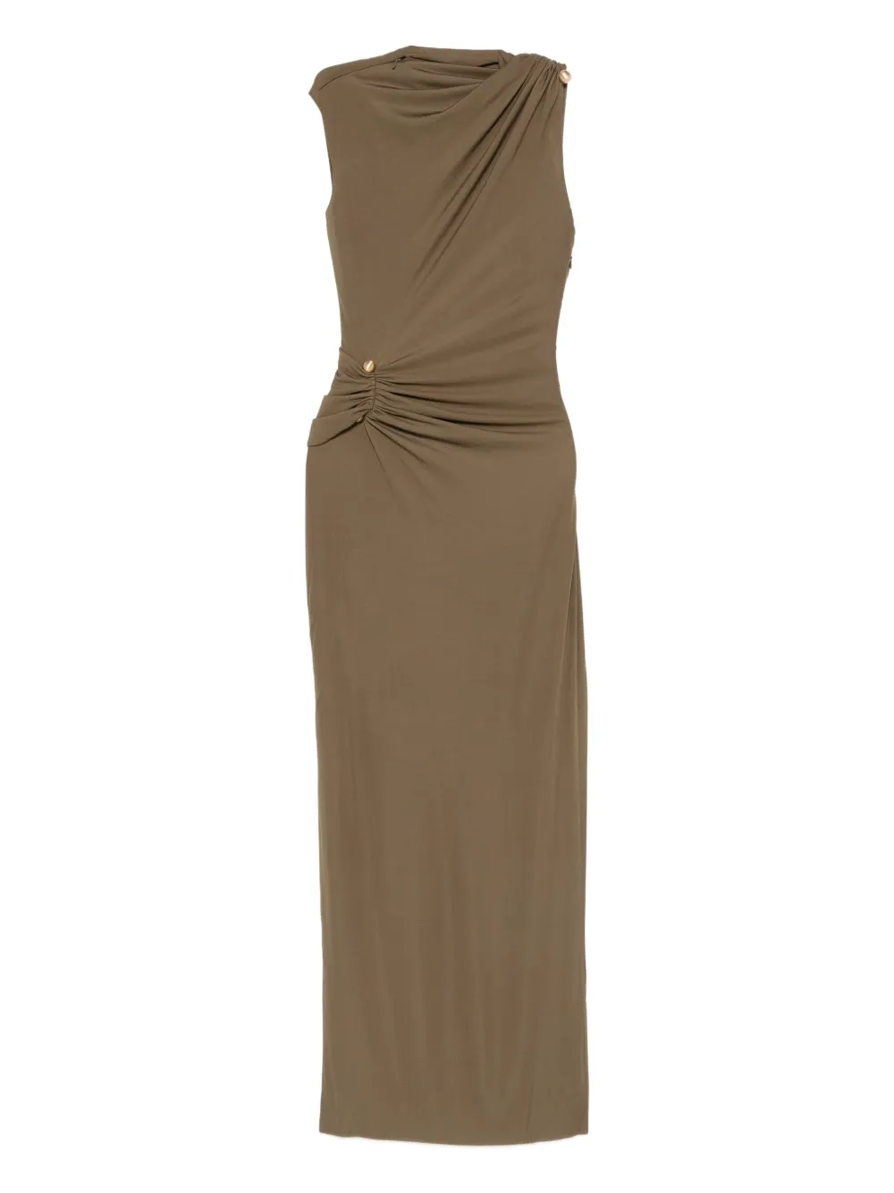 Cult Gaia Izola draped button maxi dress | Green | Image 1
