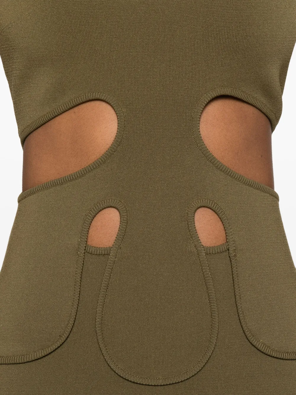 Cult Gaia Mouwloze midi-jurk Groen