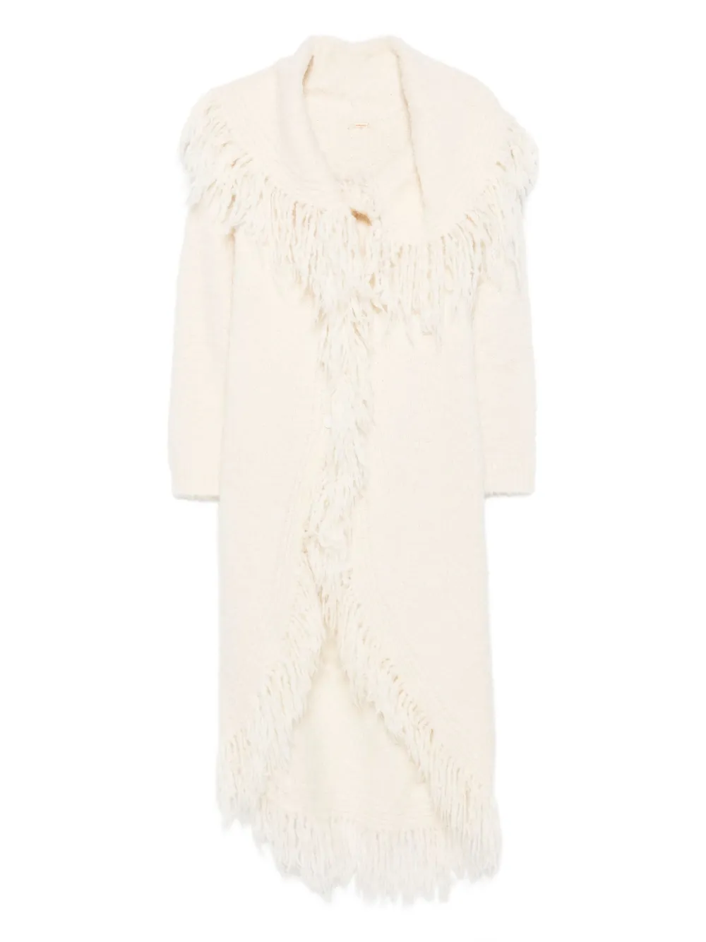 Cult Gaia Victoria fringe-trimmed coat | Neutrals | Image 1