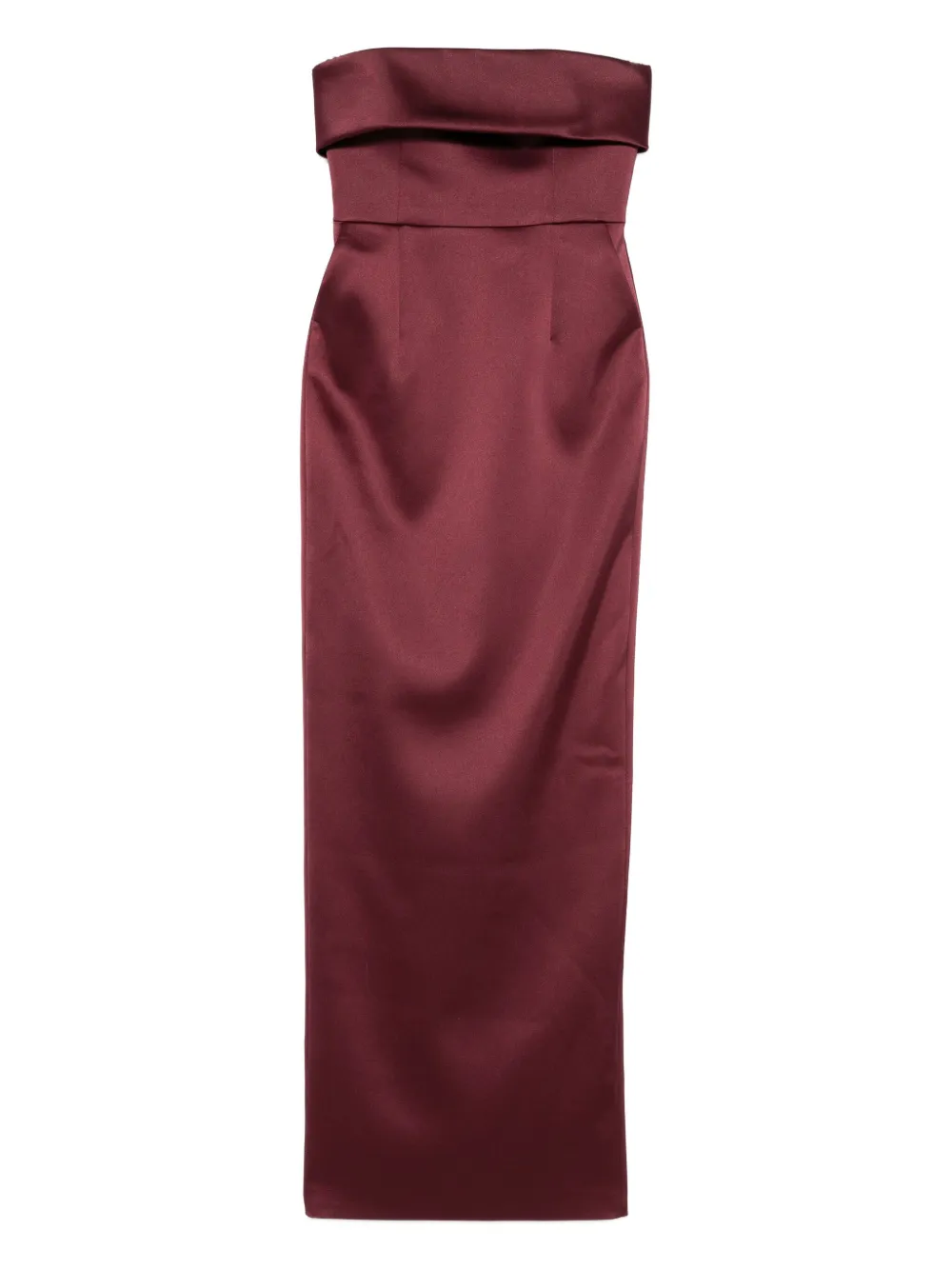 The New Arrivals Ilkyaz Ozel Rhea Strapless Midi Dress In Red