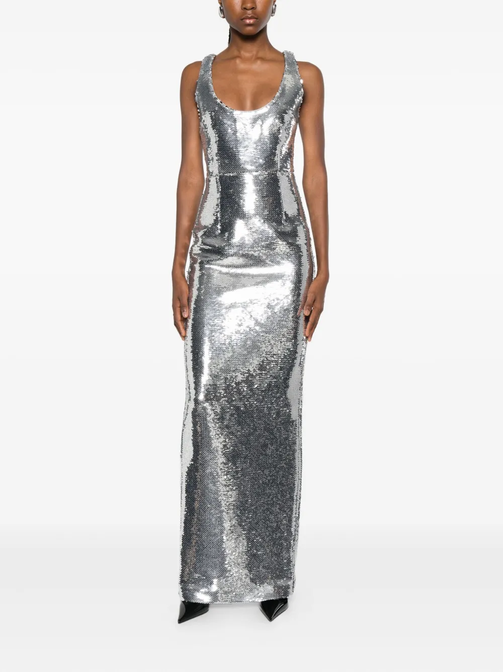 The New Arrivals Ilkyaz Ozel Manu maxi dress - Zilver