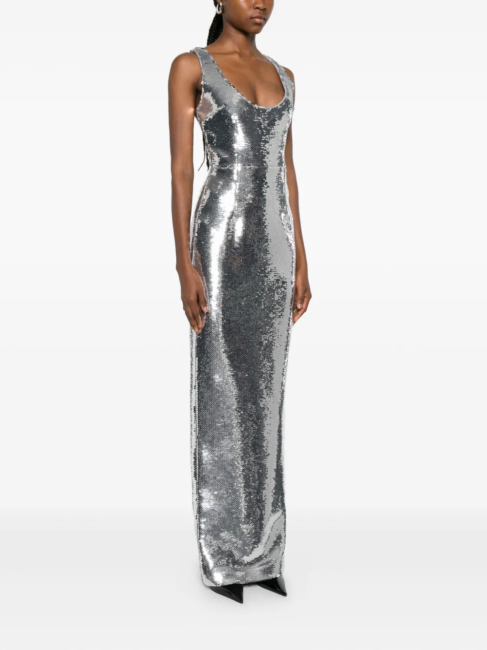 The New Arrivals Ilkyaz Ozel Manu maxi-jurk Zilver