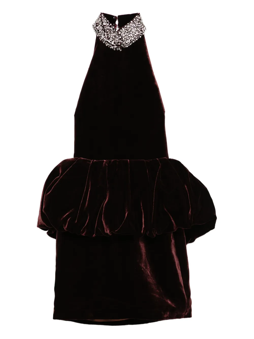 The New Arrivals Ilkyaz Ozel Hemingway ペプラム ミニドレス - レッド The New Arrivals Ilkyaz Ozel Hemingway ペプラム ミニドレス - レッド