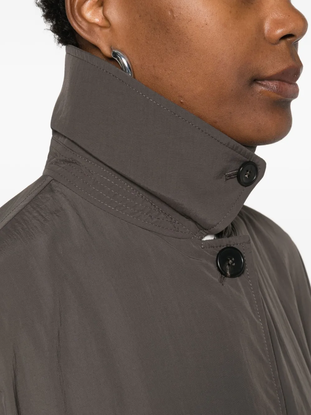 The Row Arwen Single-breasted Coat In Brown