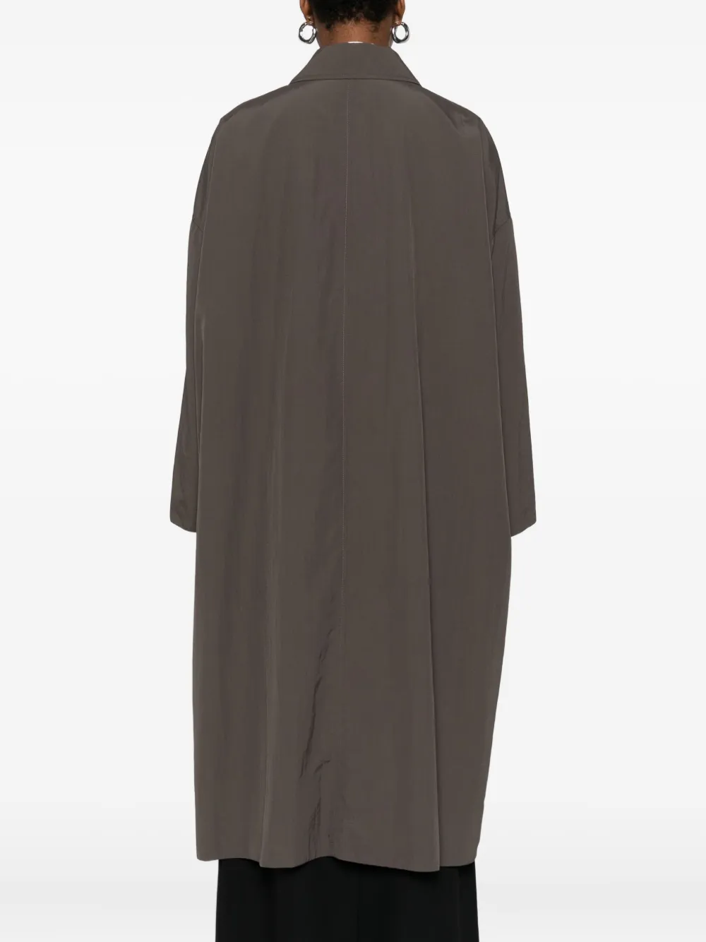 The Row Arwen Single-breasted Coat In Brown