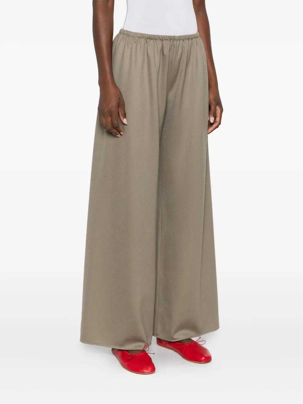 The Row Gala Elasticated-waist Trousers In Brown
