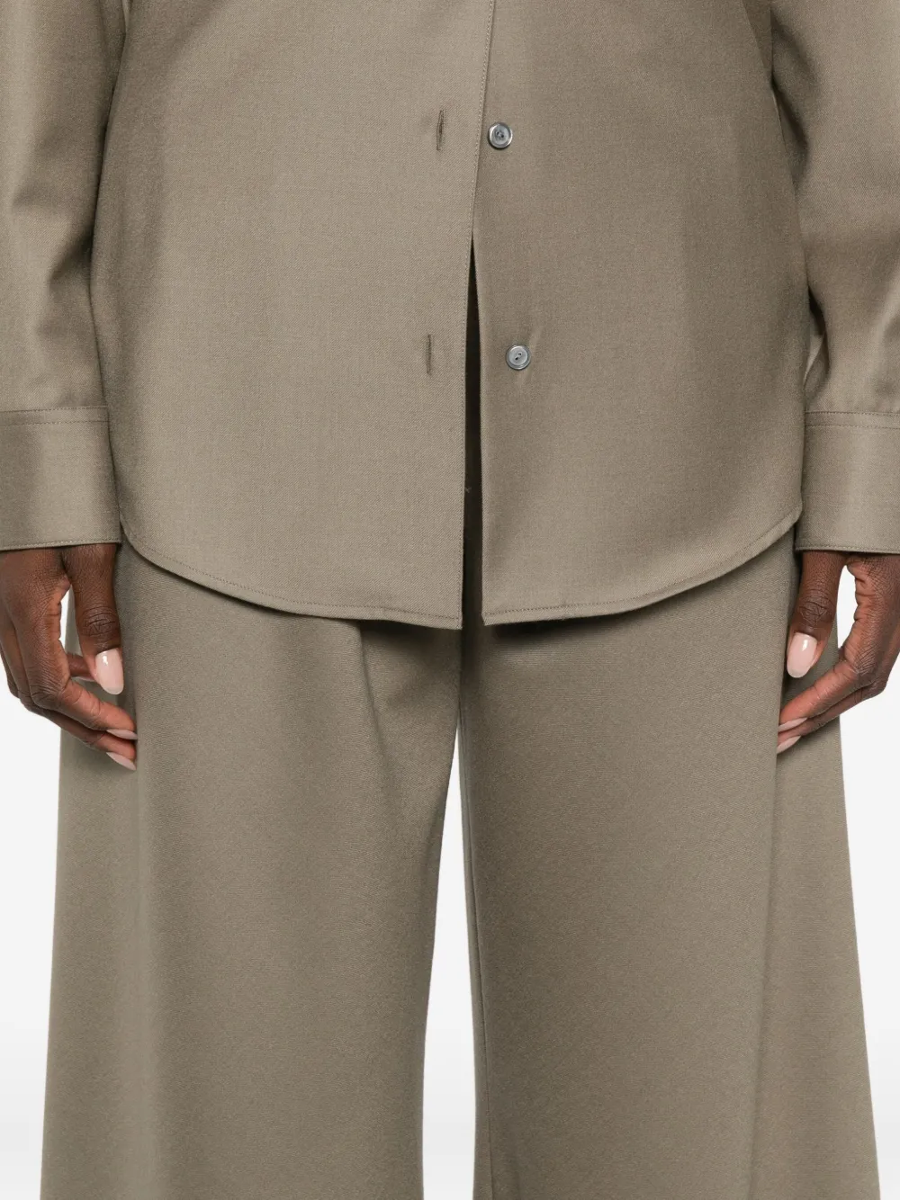 The Row Gala Elasticated-waist Trousers In Brown