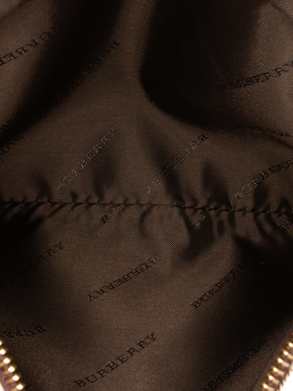 Pre-owned Burberry 2000-2017 Haymarket Check Coated Canvas Adeline Fold Over Clutch Bag