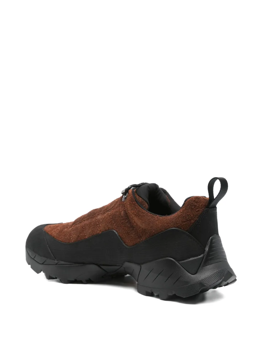 ROA suede zip trainers Brown