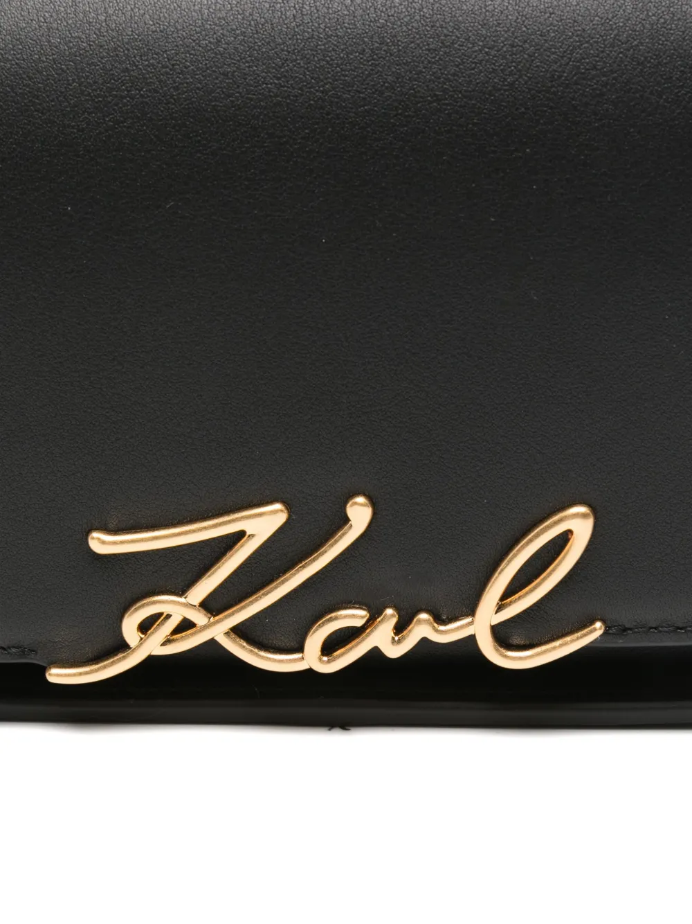 Karl Lagerfeld Leren heuptas Zwart