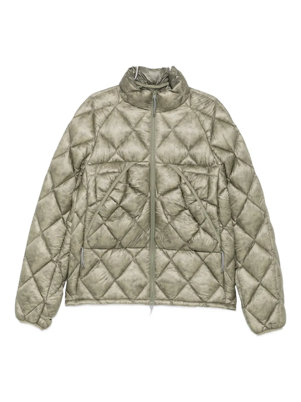 Roa Diamond-quilted Hooded Jacket In Green