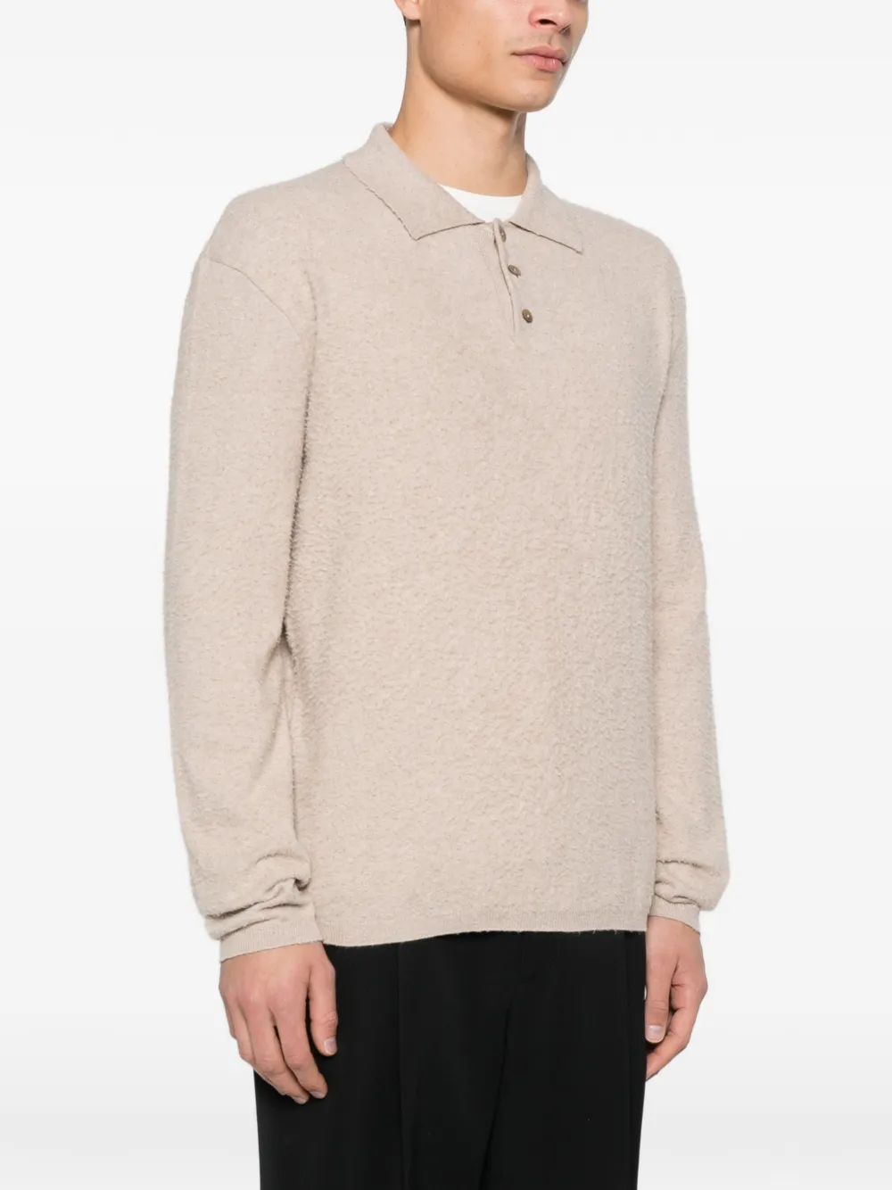  The Row Almot Polo Sweater - Neutrals 