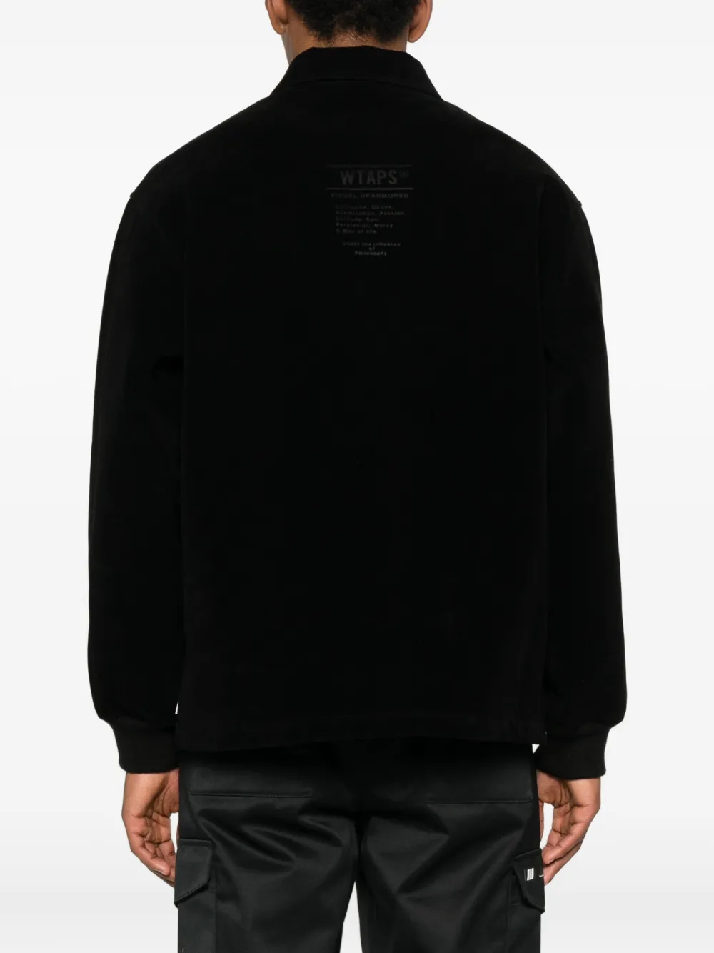 Wtaps Faux-suede Jacket In Black