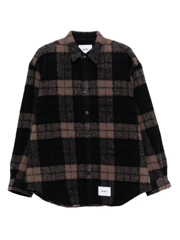 WTAPS チェック シャツ | ブルー | FARFETCH JP