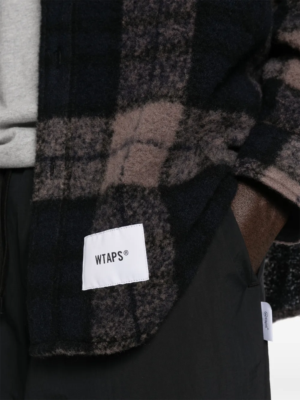 Wtaps Checked Shirt In Black