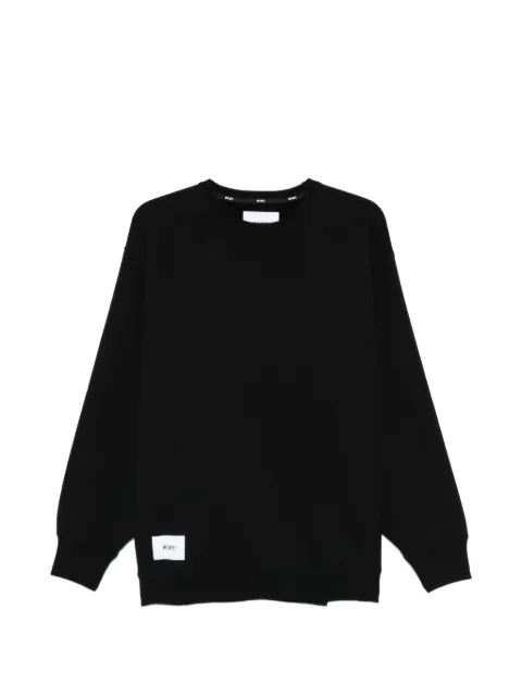 WTAPS logo-patch crew-neck sweatshirt