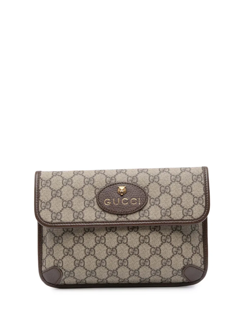 Gucci Pre-Owned 2016-2024 GG Supreme Web Neo Vintage Gürteltasche | Braun | Image 1