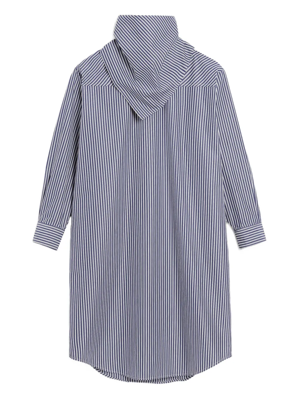 AMI Paris Gestreept shirt met bandanakraag Blauw