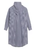 AMI Paris striped bandana-collar midi dress - Blue