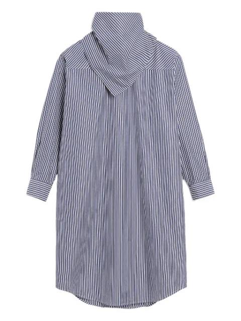 AMI Paris striped bandana-collar midi dress