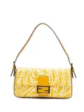 Fendi Pre-Owned 2000-2010 Sarah Coleman Zucca Coated Canvas 1997 Vertigo Baguette shoulder bag - Yellow
