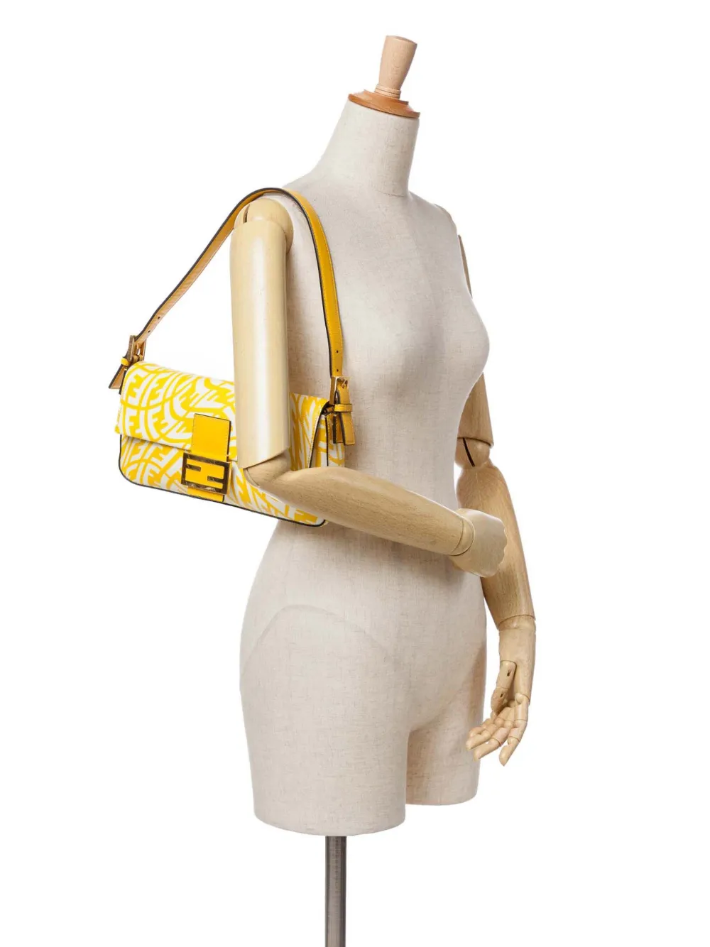 Fendi Pre-Owned 2000-2010 Sarah Coleman Zucca Coated Canvas 1997 Vertigo Baguette shoulder bag | Pre-Owned | Image 2