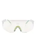 Alba Optics Jumbo shield-frame sunglasses - White