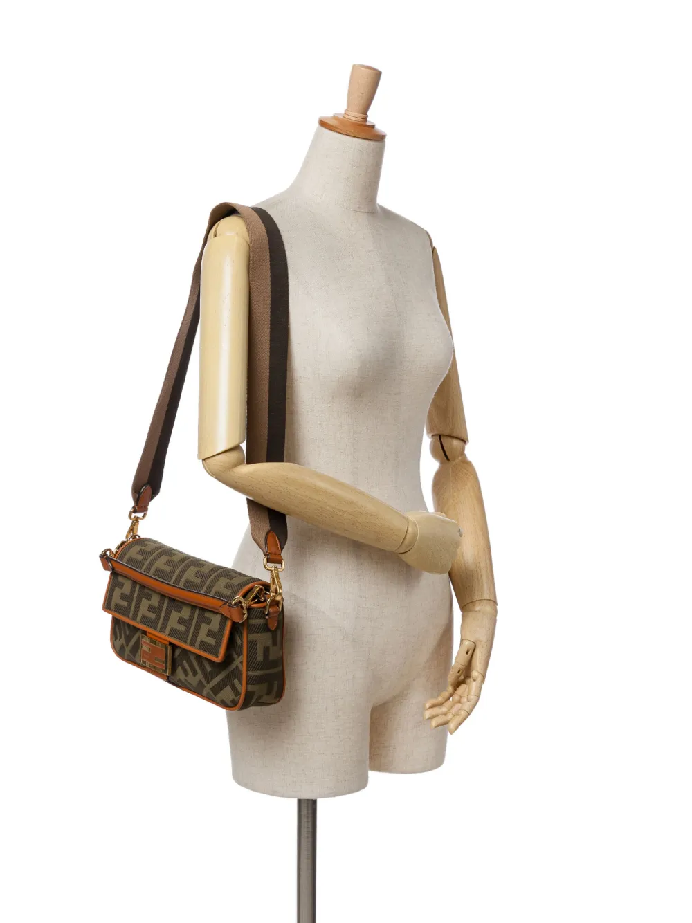 Fendi Pre-Owned bolsa satchel Zucca Embroidered Canvas Baguette 2010-2024 | Estilos de archivo | Image 2