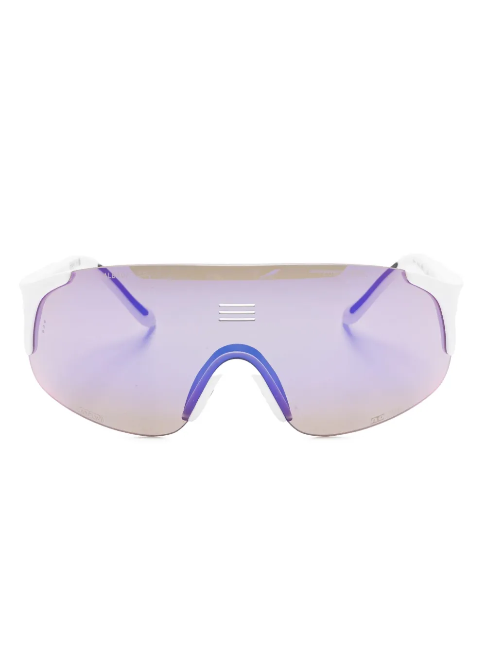 Alba Optics Jumbo zonnebril met schild montuur Wit