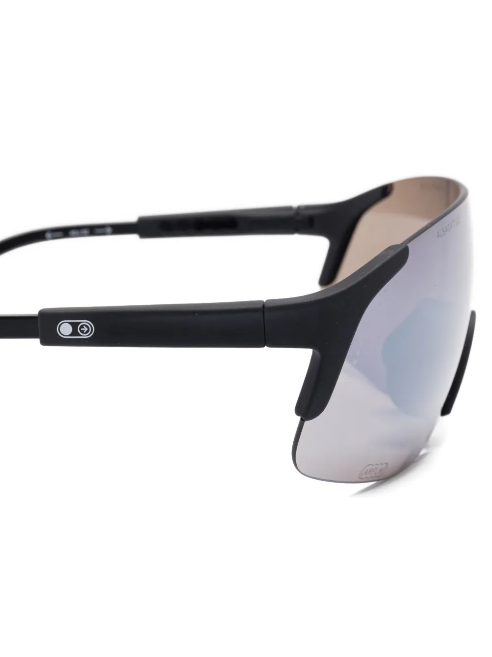 Alba Optics Jumbo zonnebril met schild montuur Zwart