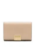 Karl Lagerfeld K/Forever leather gold-tone clasp wallet - Neutrals