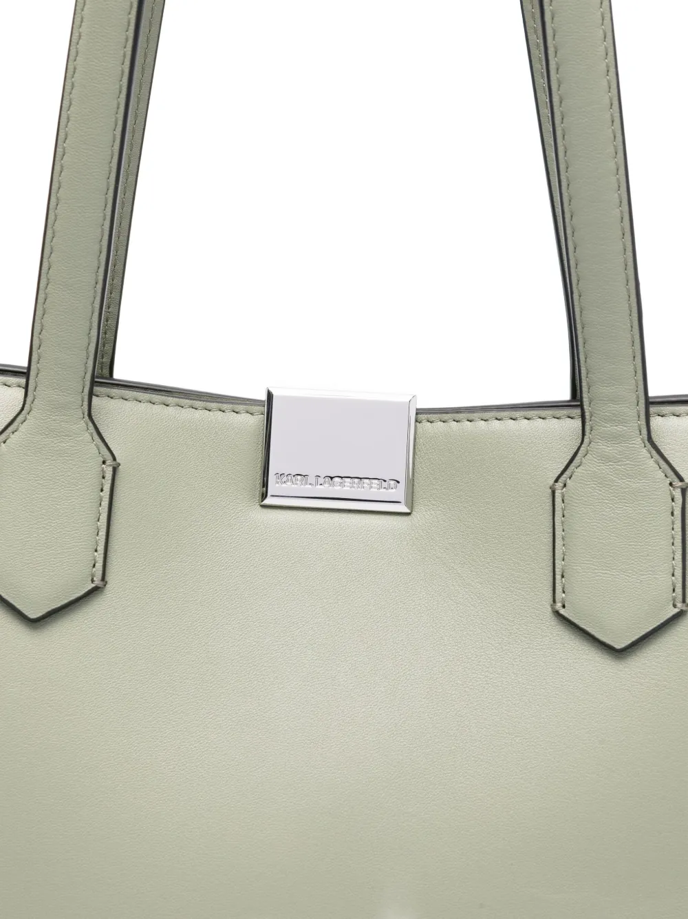 Karl Lagerfeld Leren shopper Groen