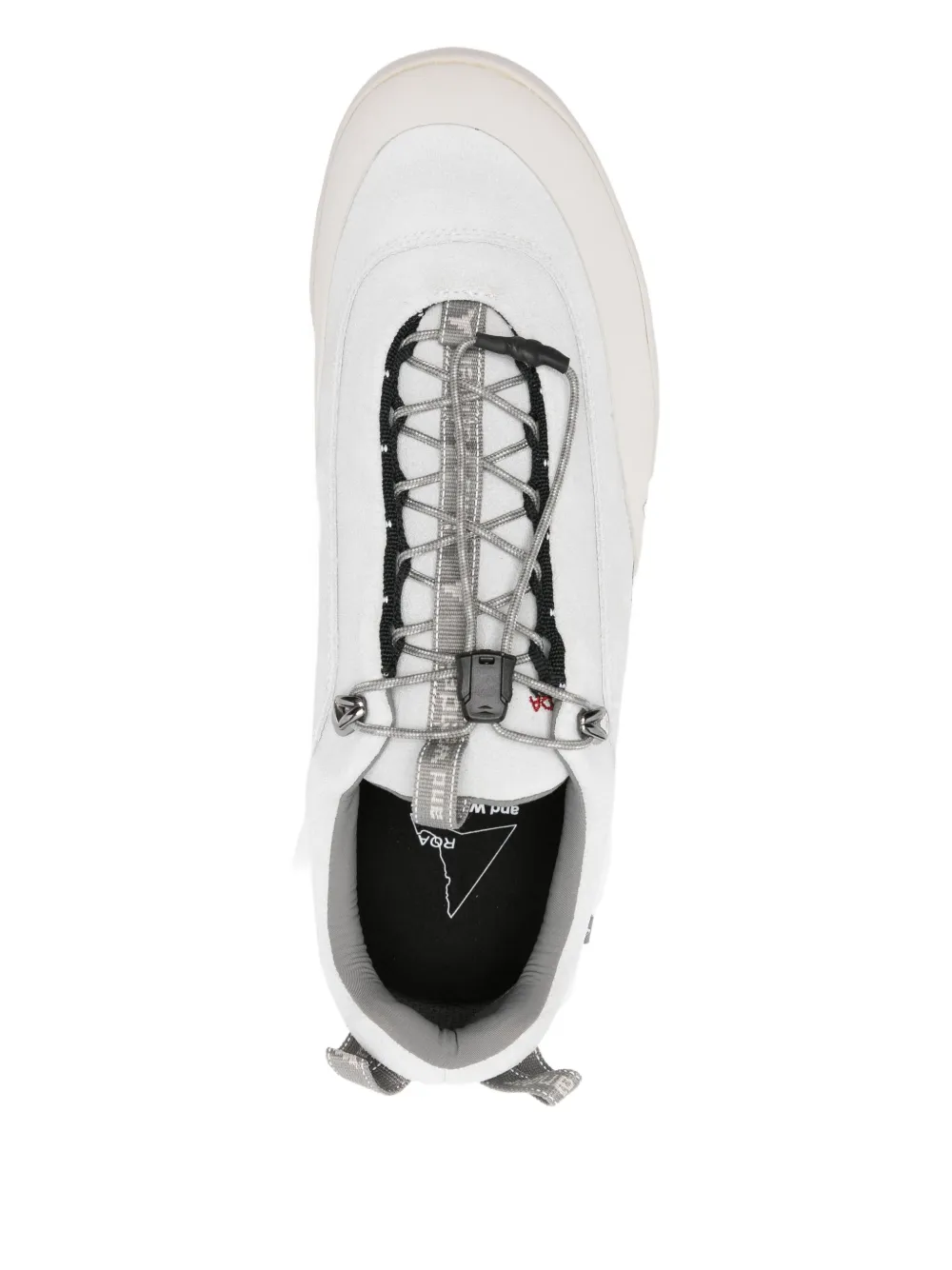 ROA x And Wander sneakers met logoprint Wit