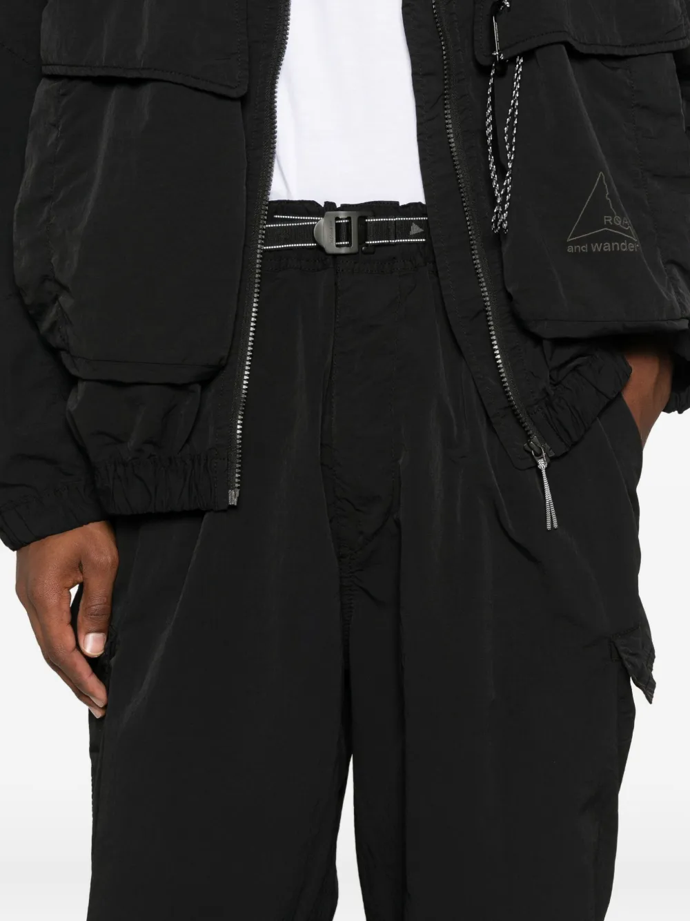 ROA x And Wander cargo broek Zwart