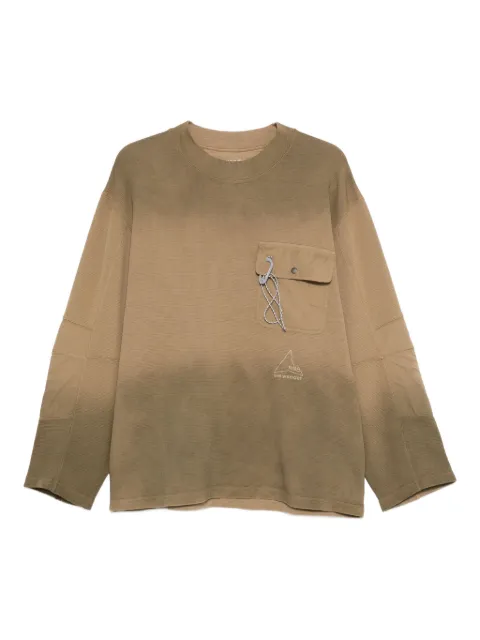 ROA x And Wander garment-dyed T-shirt