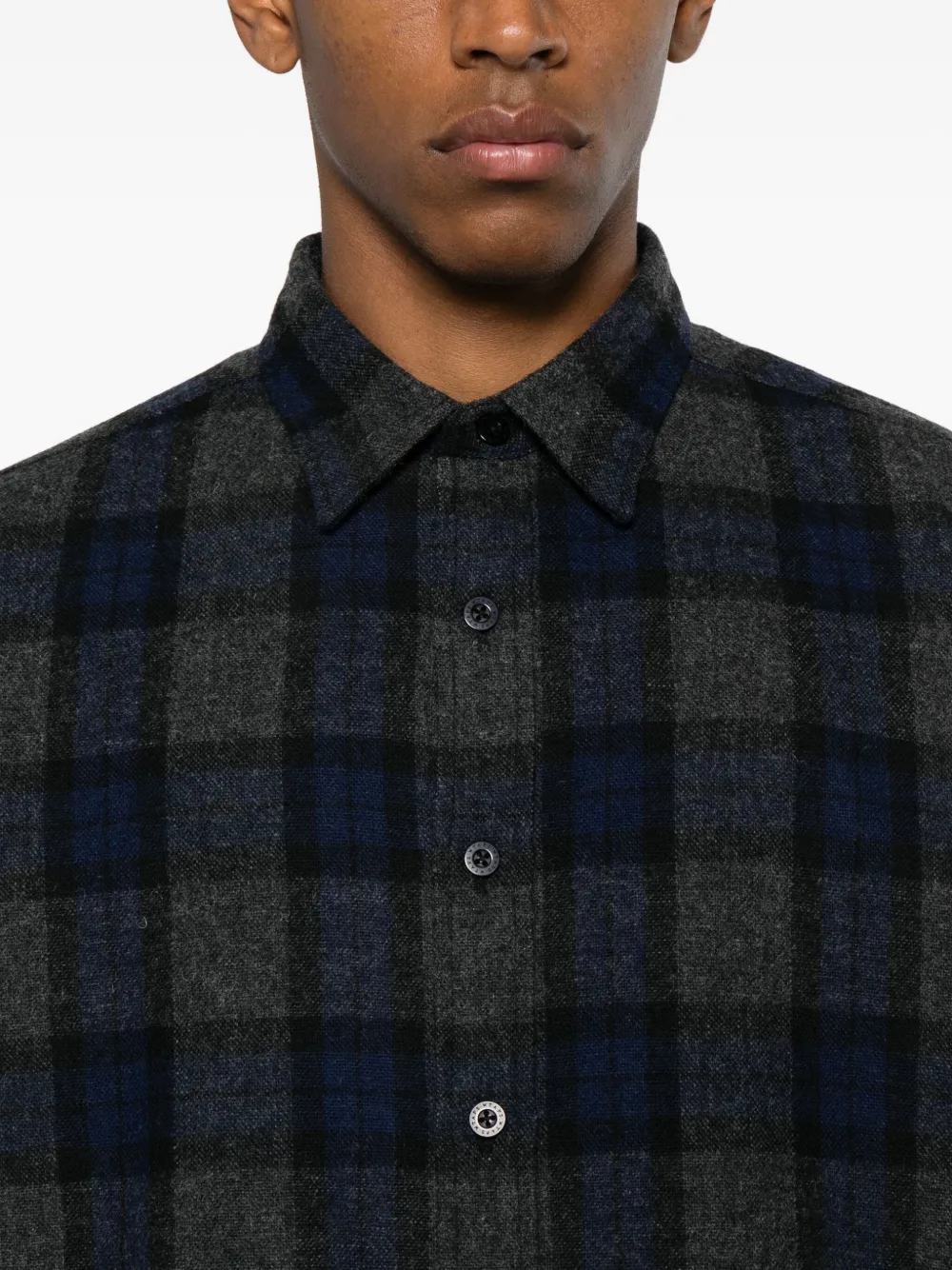 Wtaps Flannel Buttoned Shirt In Animal Print