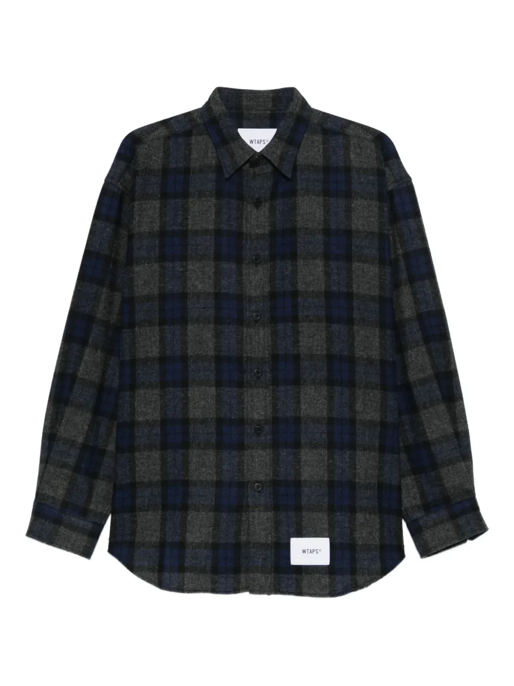 WTAPS flannel buttoned shirt | Blue | Image 1