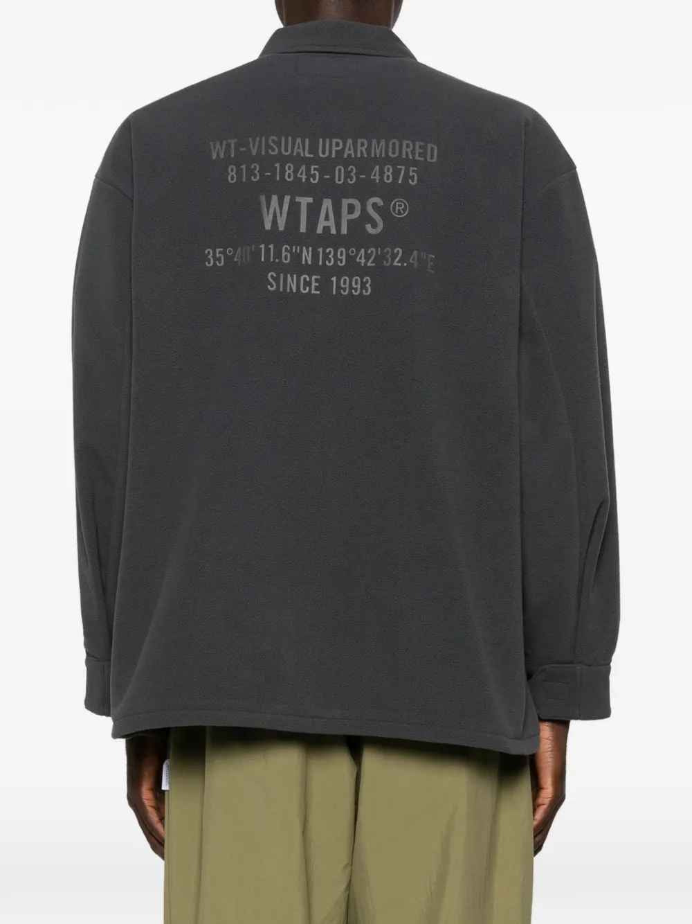 Wtaps Fleece Shirt In Black