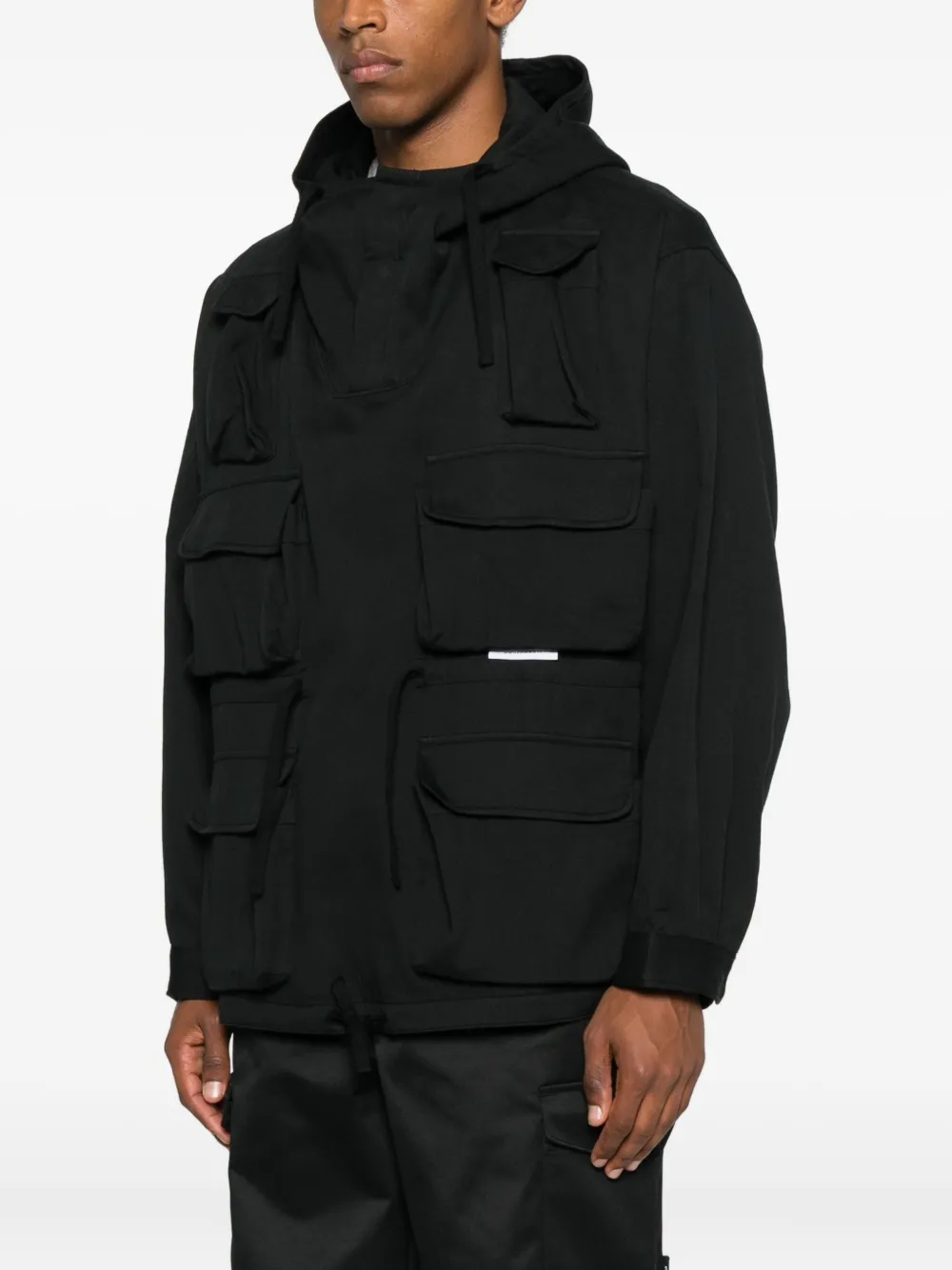 Wtaps Multi-pocket Hoodie In Black