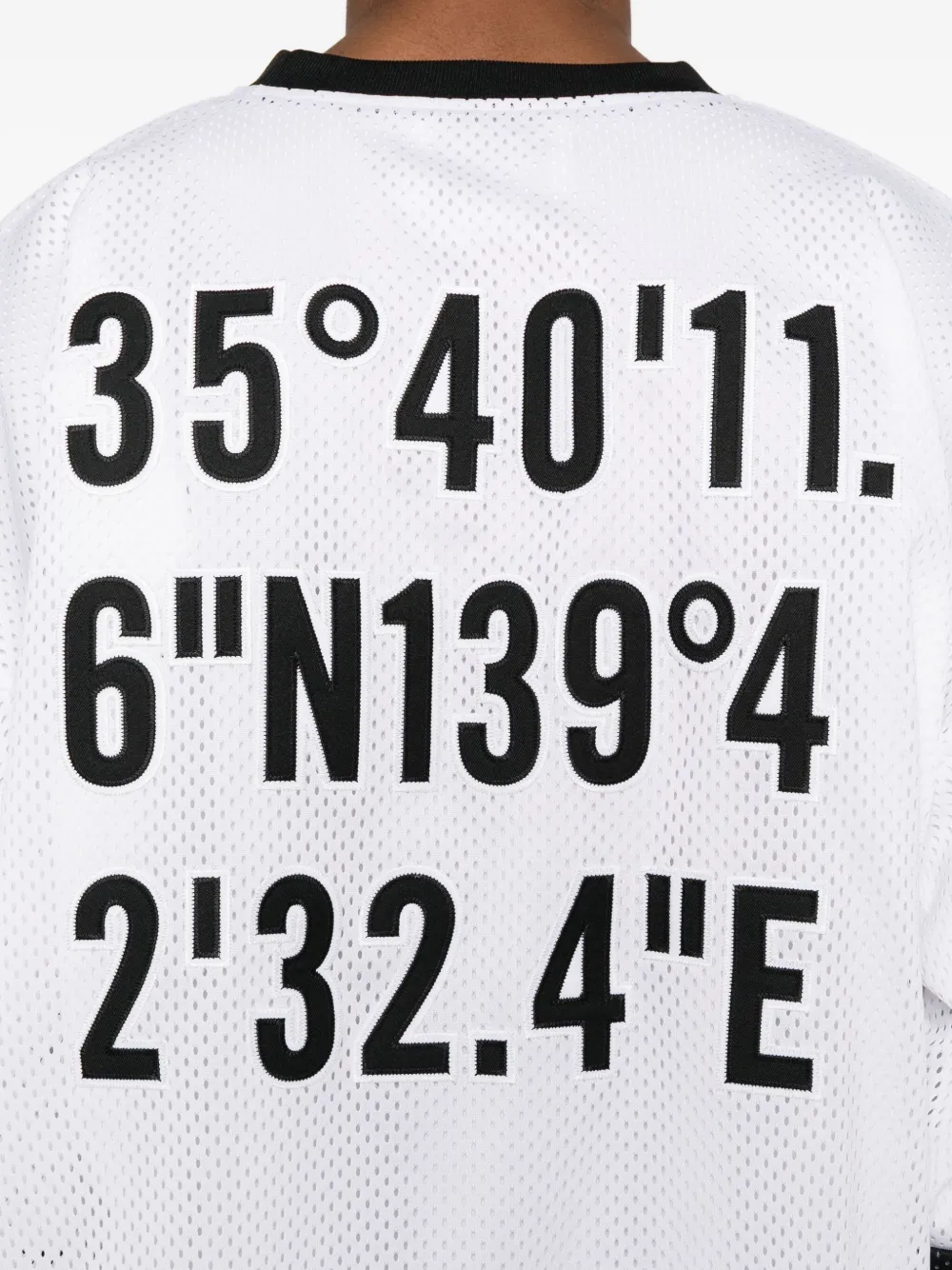 Wtaps Netminder Logo Striped-detail T-shirt In White