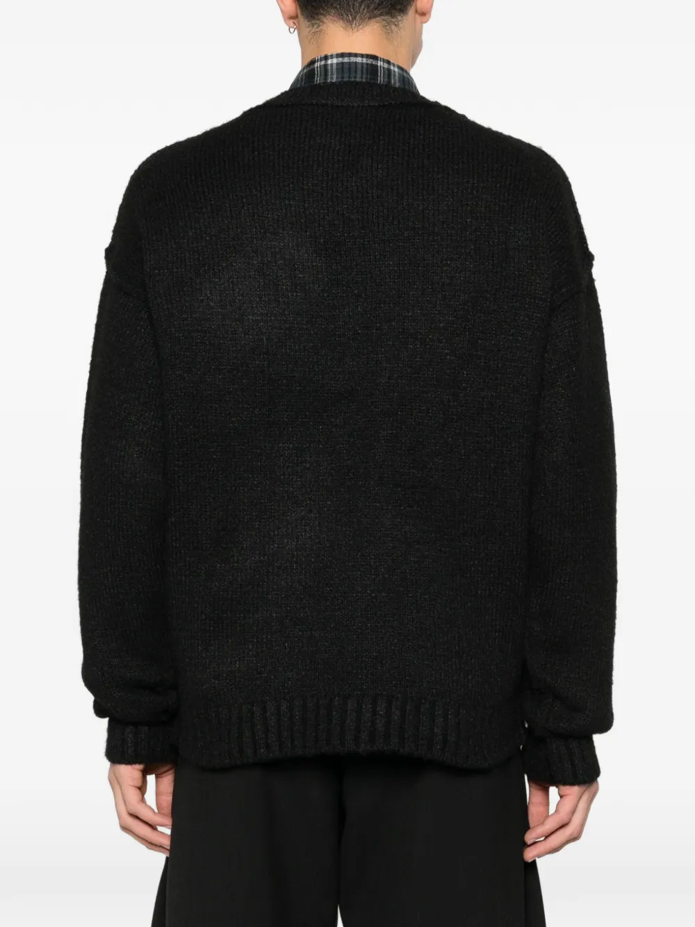 WTAPS Palmer Logo-Appliquéd Knitted Zip-Up Cardigan | Smart Closet