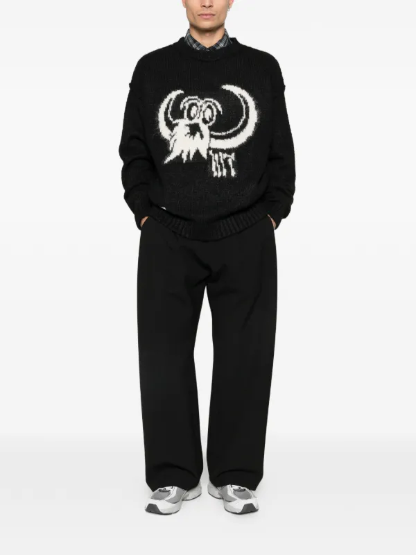 WTAPS Graphic crew-neck Sweater | Black | FARFETCH