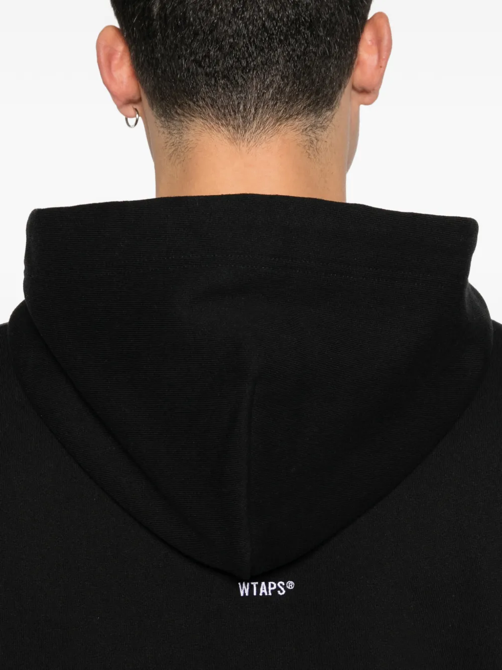 WTAPS Sign-YD Cotton Hoodie | Black | FARFETCH