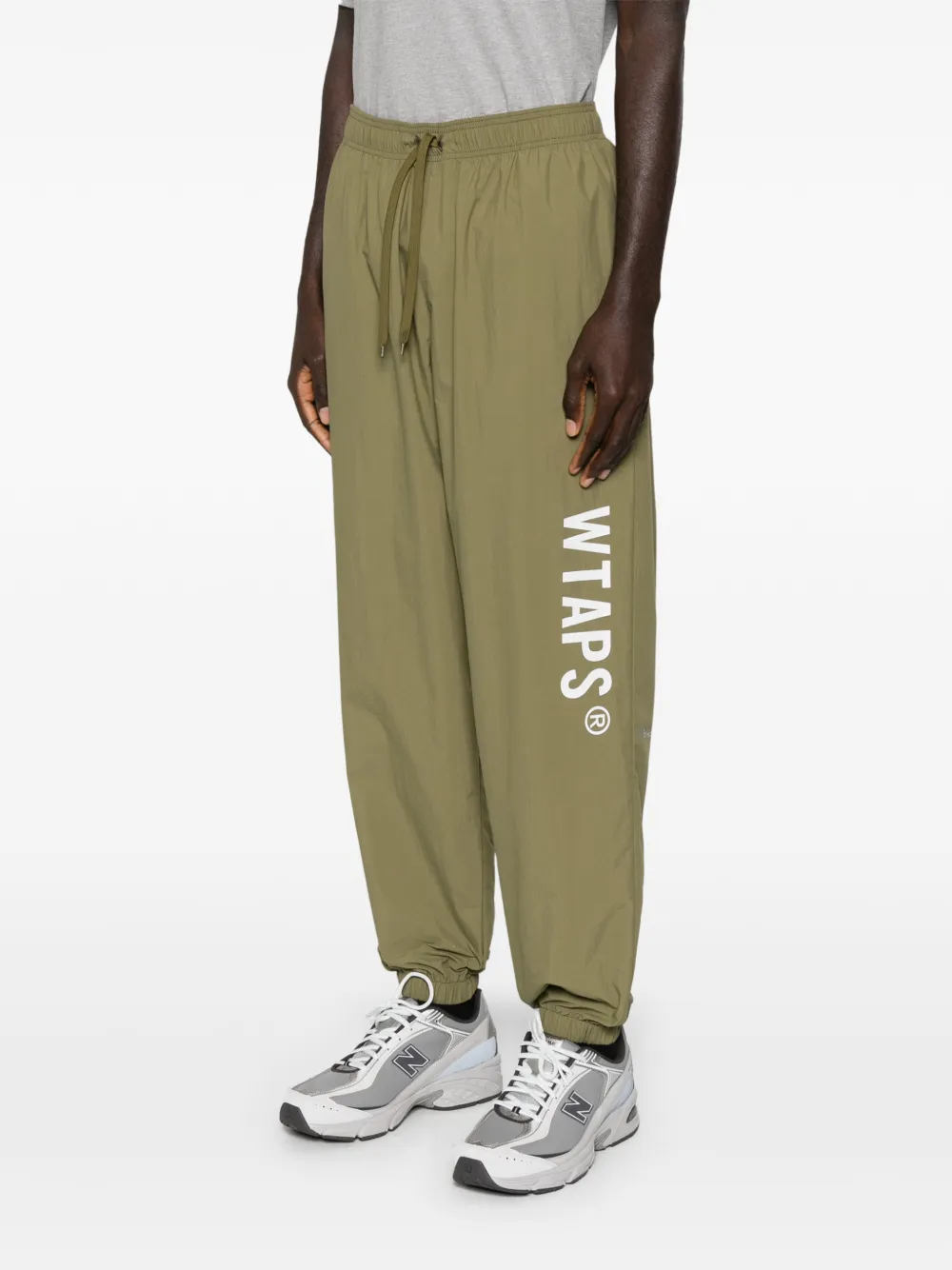 Wtaps Logo-print Track Pants - Green 